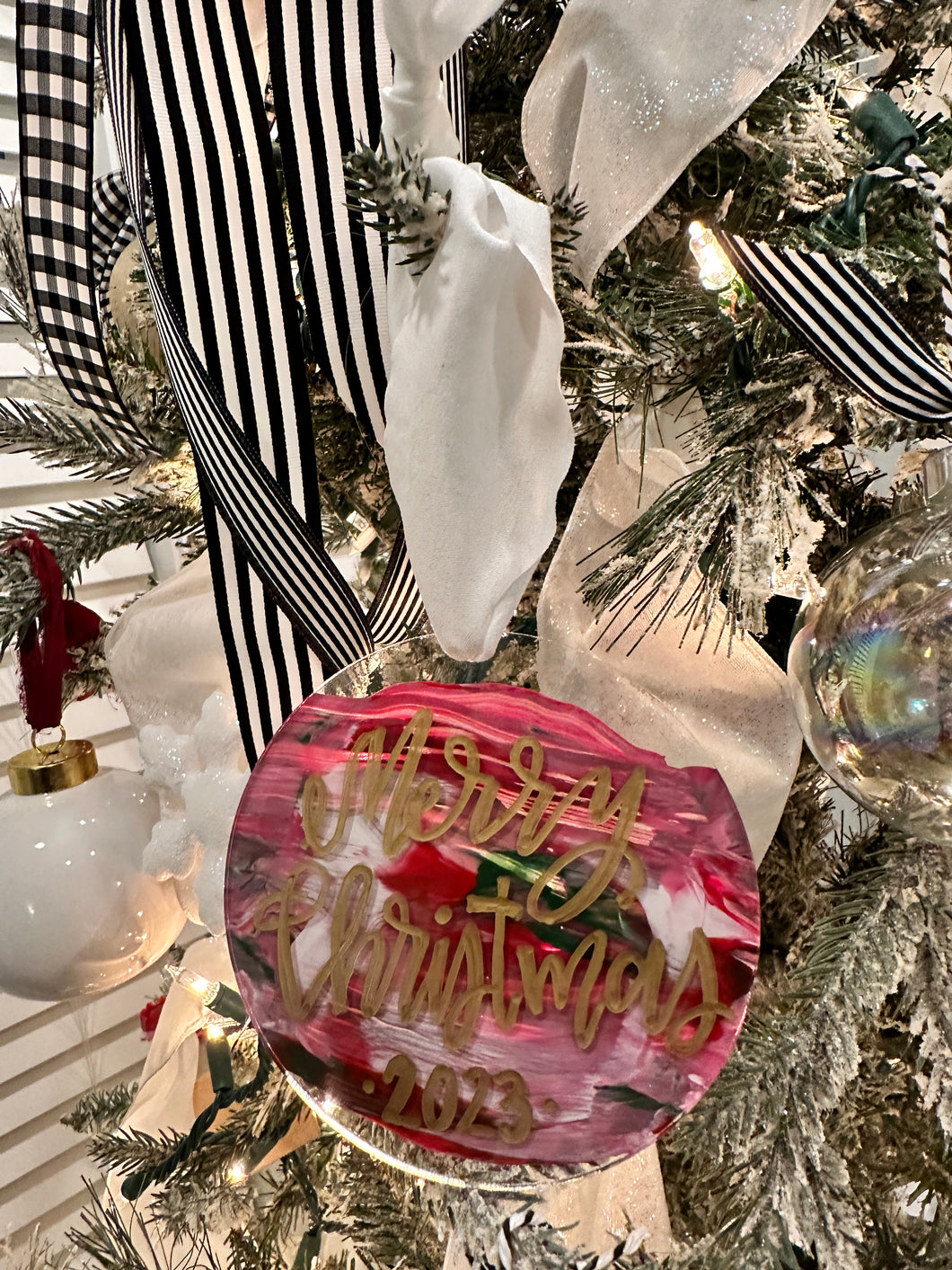 Merry Mix Acrylic Ornament