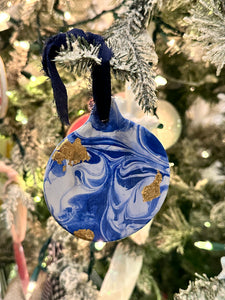 Merry and Marbled Ceramic Ornament Collection